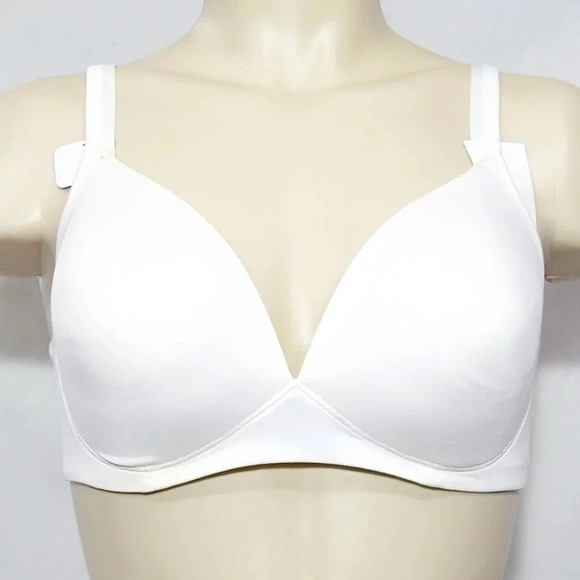 38D Warners 1298 Elements Of Bliss Wire-Free Bra White‎ NWT - Picture 1 of 3